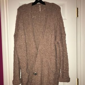 Free People Knit Pink Cardigan
